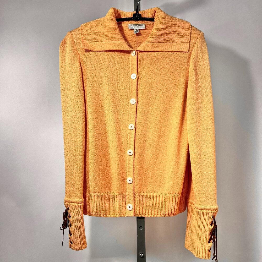 ST.JOHN SPORT by Marie Gray, Vintage knitted sweater tank top set, Peach size S